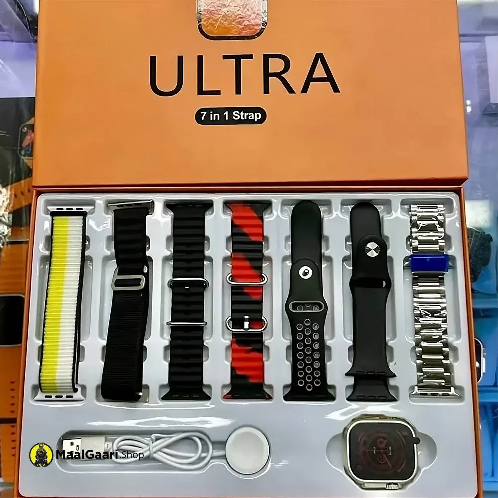 Ultra Smartwatch with 7 Straps